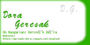 dora gercsak business card